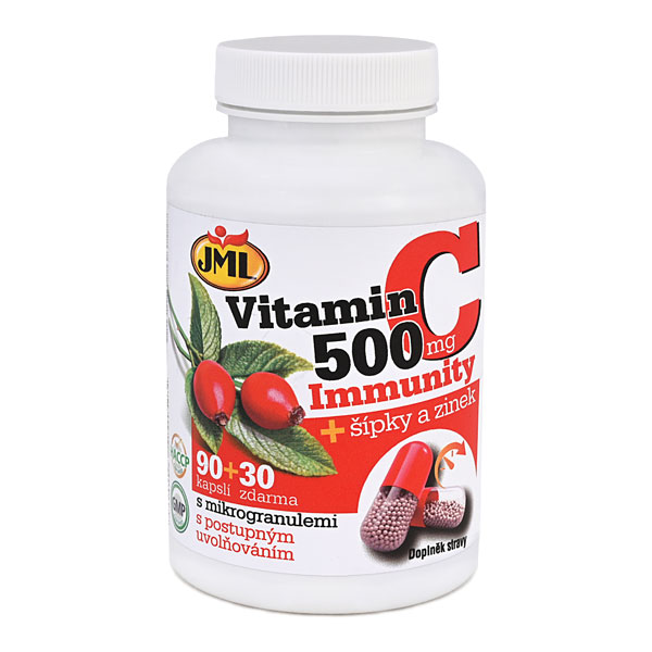 Vitamin C 500 Immunity Sipky Zinek 90 30